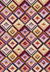 Tapis Wilton - Deia (rose/multicolore)