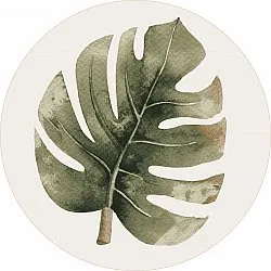 Tapis rond - Falling Leaves (vert)