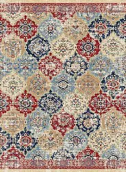 Tapis Wilton - Bohemia (rouge/multicolore)
