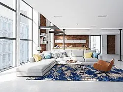 Tapis Wilton - Temima (bleu)