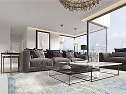 Tapis Wilton - Zarzi (bleu)