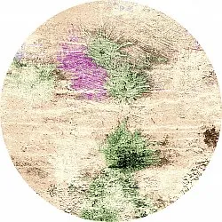 Tapis rond - Dimos (beige/multicolore)