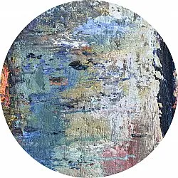 Tapis rond - Tivat (bleu/multicolore)