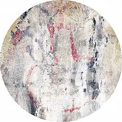 Tapis rond - Laurito (gris/beige/multicolore)
