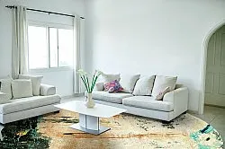 Tapis rond - Tempes (beige/multicolore)