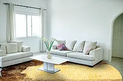 Tapis rond - Agost (marron/beige)