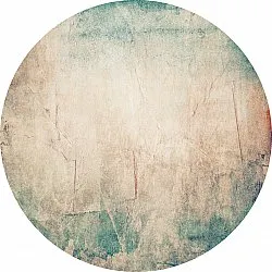 Tapis rond - Giave (beige/bleu)