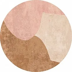 Tapis rond - Lazio (beige/rose)