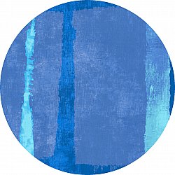 Tapis rond - Asti (bleu)
