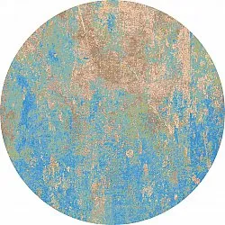 Tapis rond - Pavoa (bleu)