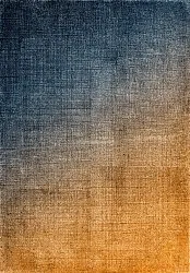 Tapis Wilton - Librilla (marron/bleu)