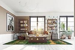 Tapis Wilton - Cantoria (beige/vert)