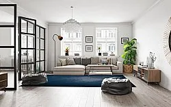 Tapis Wilton - Novelia (bleu)