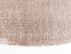 Tapis rond - Recycled PET with viscose look (marron clair)