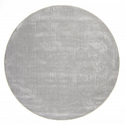 Tapis rond - Recycled PET with viscose look (gris)
