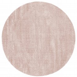 Tapis rond - Recycled PET with viscose look (marron clair)