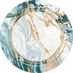 Tapis rond - Emery (bleu)