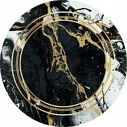 Tapis rond - Emery (noir)