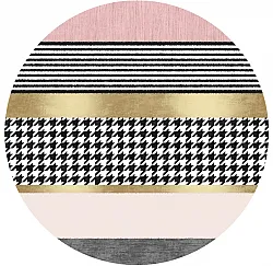 Tapis rond - Esme (rose/multicolore)