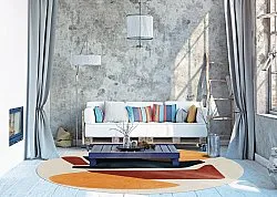 Tapis rond - Beira (multicolore)