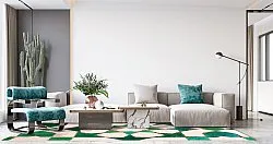 Tapis Wilton - Chia (vert/beige)