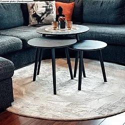 Tapis ronds - Aranga Super Soft Fur (beige)