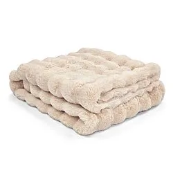 Plaids - Aranga Bubble Throw (beige)