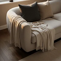 Plaids - Plaid en mousseline - Dorena (gris)