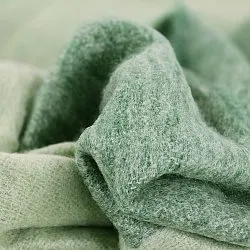 Plaid en mélange de laine - Carol (vert)