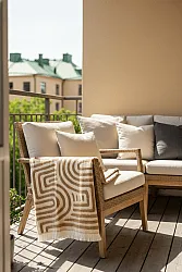 Plaids - Plaid en mélange de laine - Melody (marron/beige)