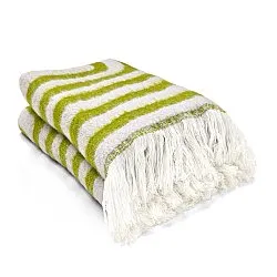 Plaids - Plaid en mélange de laine - Melody (vert/violet)