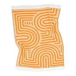 Plaids - Plaid en mélange de laine - Melody (beige/orange)