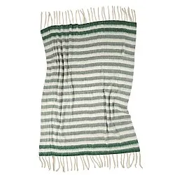 Plaid en mélange de laine - Monica (vert)