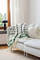 Plaid en mélange de laine - Monica (vert)