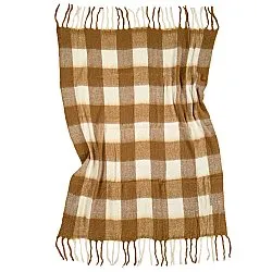 Plaid en mélange de laine - Phoebe (jaune)