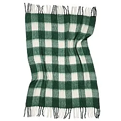 Plaid en mélange de laine - Phoebe (vert)