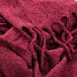 Plaids - Plaid en mélange de laine - Samantha (rouge foncé)