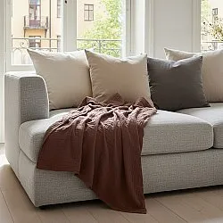 Couvertures - Plaid Vanja (marron foncé)
