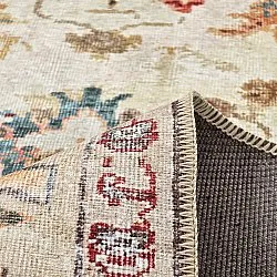 Tapis tissé à plat - Adira (gris/rose)
