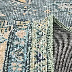 Tapis tissé à plat - Benaluna (bleu/vert)