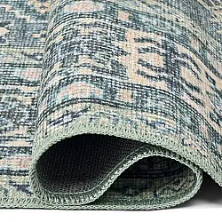 Tapis tissé à plat - Benaluna (bleu/vert)