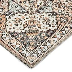 Tapis tissé à plat - Berelina (beige/multi)