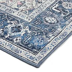 Tapis tissé à plat - Birjand (bleu)