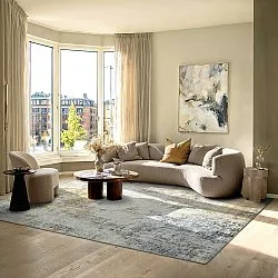 Tapis tissé à plat - Comino (beige/multi)