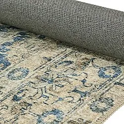 Tapis tissé à plat - Delvar (bleu)