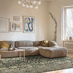 Tapis tissé à plat - Delvar (vert)