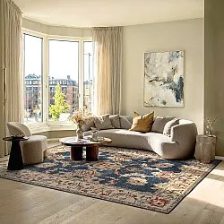Tapis tissé à plat - Fadarin (bleu)