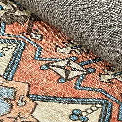 Tapis tissé à plat - Kordava (gris/rouge)