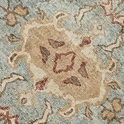 Tapis tissé à plat - Layla (bleu clair)