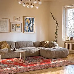 Tapis tissé à plat - Madevan (rouge)